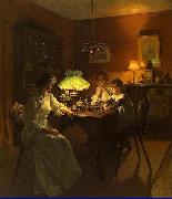 Marcel Rieder The new toy Germany oil painting artist